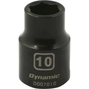 Dynamic Tools 3/8in. Drive 6 Point Metric 10mm Standard Length Impact Socket D007010