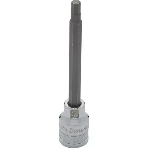 Dynamic Tools 3/8in. Drive SAE Hex Head 3/16in. Long Bit Chrome Finish Socket D006454
