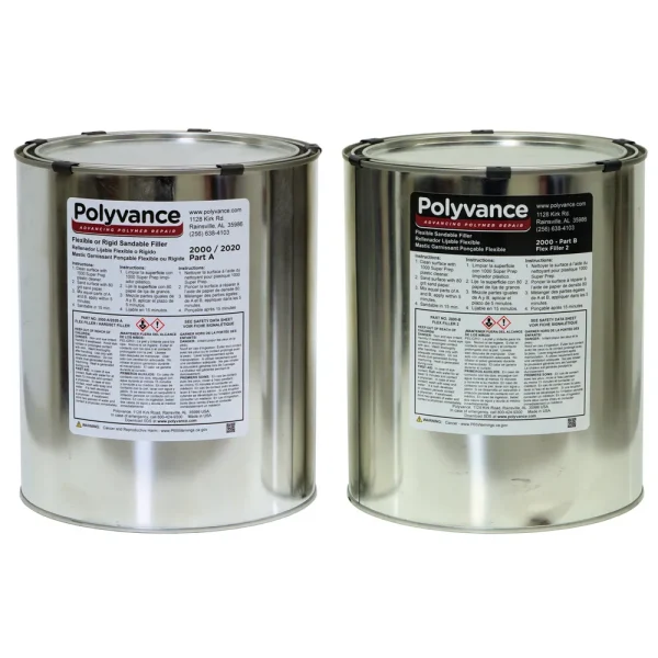 Polyvance Flex Filler Flexible Epoxy Adhesive/Filler, Gallon Kit (2000-1)