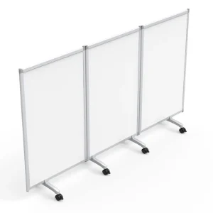 Luxor Workspaces 3-Panel Mobile Magnetic Whiteboard Room Divider (MB9152WW) - view 2
