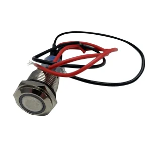 Race Sport 16mm LED 2-Position On Off Switch Blue Chrome Finish (1003620) - view 3