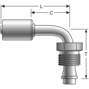 Gates PolarSeal A/C Hose Fitting – G45585-0808S - view 3