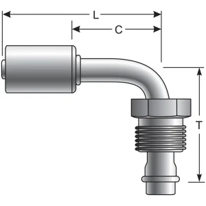 Gates PolarSeal A/C Hose Fitting – G45585-1010S - view 3