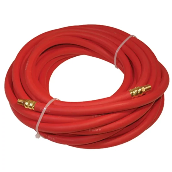 K Tool 72035 Rubber Air Hose, High Quality, 35′ x 3/8″ I.D., 1/4″ NPT Male Fittings, 300 PSI