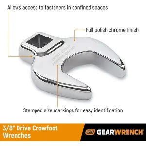Gearwrench 81909 10 piece Metric Crowfoot Wrench Set - view 2