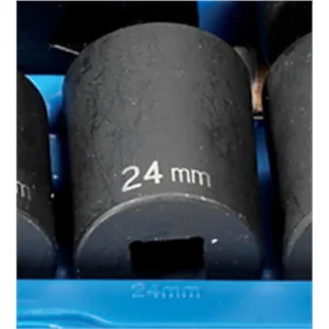 Grey Pneumatic 1/2″ Drive x 24mm Standard – 12 Point Socket (2124M)