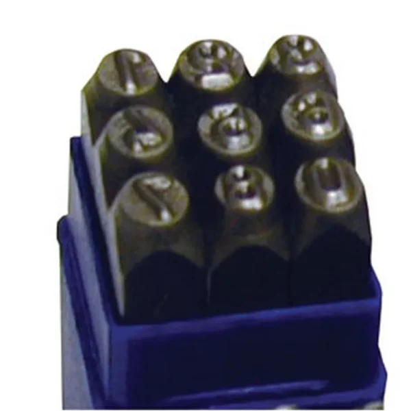 ATD Tools Metal Number Stamps 1/4″ 9-Piece Beveled Induction Hardened (ATD-9603)