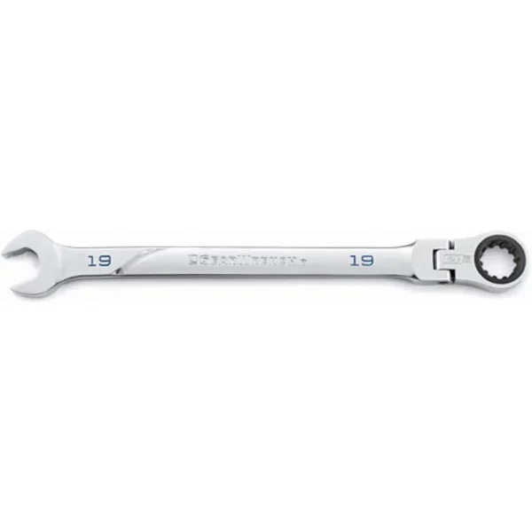 Gearwrench 86219 120XP Universal Spline XL Flex-Head Combination Ratcheting Wrenches, Open Stock, 19mm