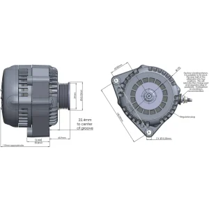 Holley 150 Amp Alternator – 197-303 - view 3