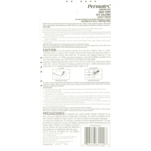 Permatex Sensor-Safe High-Temp RTV Silicone Gasket Maker 3 oz (81422) - view 2