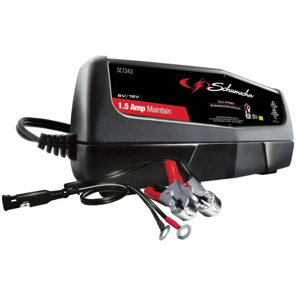 Schumacher 1.5 Amp 6, 12 Volt Battery Charger – SC1343