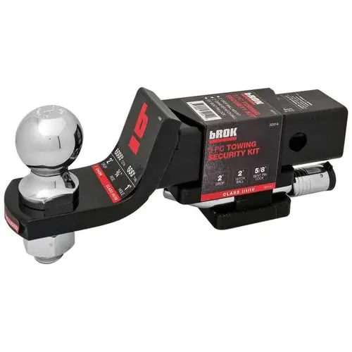 bROK Products 2 Inch Hitch Ball 2 Inch Drop Ball Kit With Lock – 32914