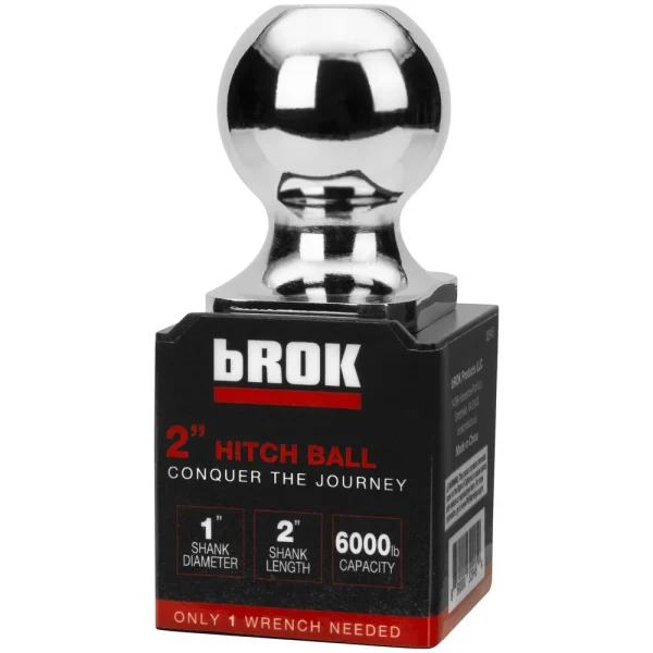 bROK Products 2 Inch Hitch Ball – 32945