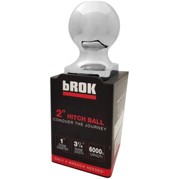 bROK Products 2 Inch Hitch Ball – 32946