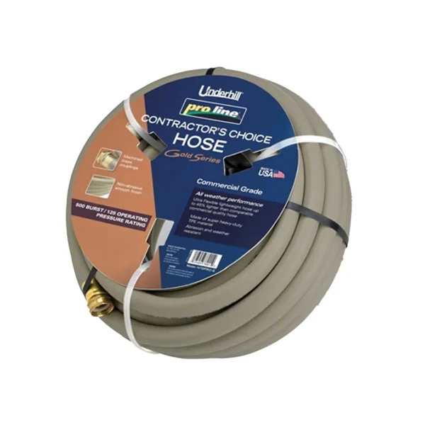 Underhill Proline Gold Series Commercial Garden Water Hose 75 Ft (H58-075PR0-G)