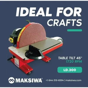 Maksiwa International Disc Sander 1 Phase 1Hp 12″Es 1720 Rpm (LD.300) - view 4