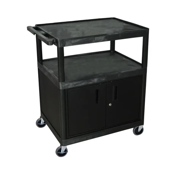 Luxor Workspaces Large Coffee Cart – Cabinet (HE40C-B)
