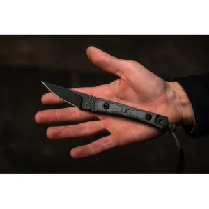 TOPS Knives Scalpel Neck Knife W/ Micarta Handle (2.4″ Black) (SSS07) - view 2