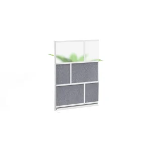 Luxor Workspaces Modular Room Divider Wall, 53″X70″ Add-On Wall (MW-5370-XFCG)