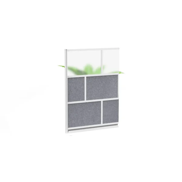 Luxor Workspaces Modular Room Divider Wall, 53″X70″ Add-On Wall (MW-5370-XFCG)