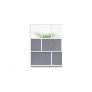 Luxor Workspaces Modular Room Divider Wall, 53″X70″ Add-On Wall (MW-5370-XFCG) - view 2