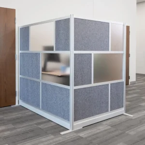 Luxor Workspaces Modular Room Divider Wall, 53″X70″ Add-On Wall (MW-5370-XFCG) - view 3