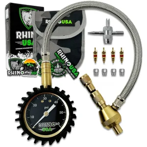 Rhino USA 60PSI Tire Deflator Gauge (DEFLATOR-GAUGE)