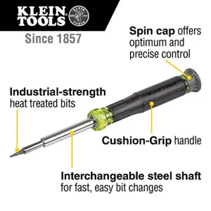 Klein Tools 32314 Electronic Screwdriver, 14-in-1 with 8 Precision Tips, Slotted - view 2