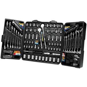 Performance Tool W1525 SAE/Metric Tri-Fold Mechanic’s Tool Set for Auto Repairs