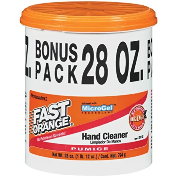 Permatex Fast Orange Pumice Cream Hand Cleaner 28 oz Thicker Consistency (28192)