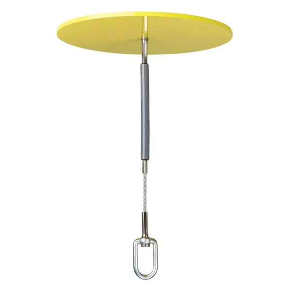PeakWorks V8223145 Resuable Steel Drop Thru Anchor, Yellow, 12″ x 8″