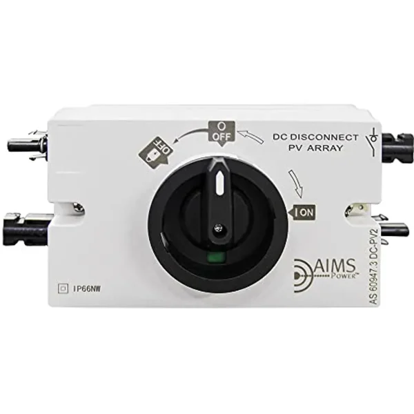 AIMS Power Solar PV DC Quick Disconnect Switch 1200V 32 Amp (DC1200V32A)