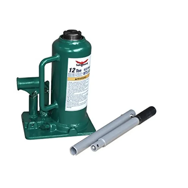 Safeguard 61120 Welded Inline Bottle Jack, Steel, 12 Ton Capacity