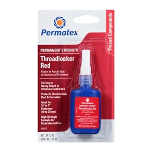 Permatex Permanent Strength Threadlocker Red Tube 10 ml (26210)