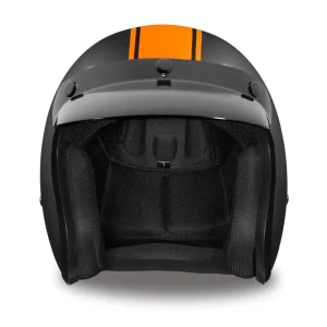 Daytona Helmets 3/4 Shell Open Face Motorcycle Helmet [Pin Stripe] S (DC6-O-S) - view 2