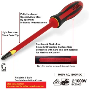 Vessel MEGADORA Insulated Screwdriver 6 Pc Set (9606EVA) - view 4