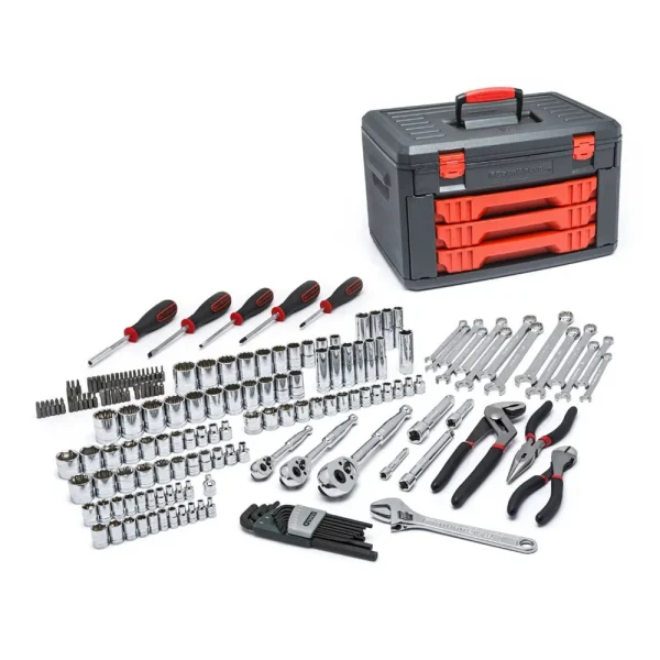 Gearwrench 80938 143 Piece Mechanics Tool Set 1/4 -3/8″ Drives