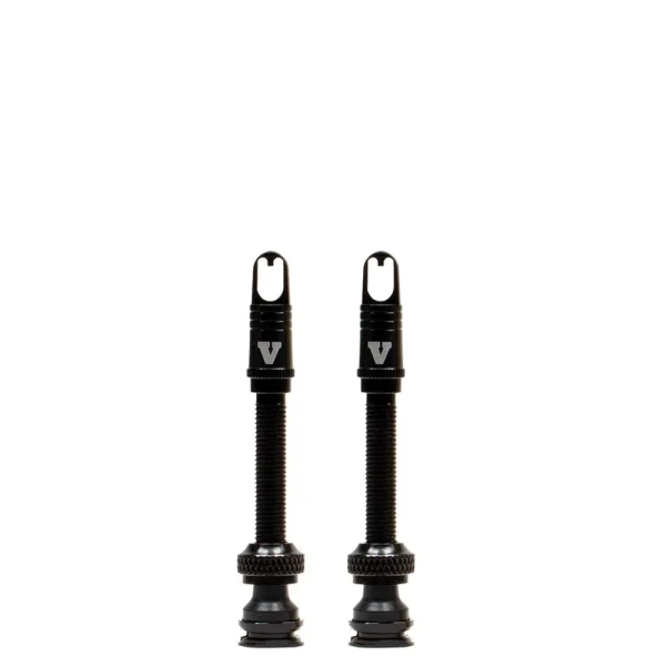 VIAIR TLC 50mm High Flow Black Tubeless Valve Stem for Bikes (60500BK)