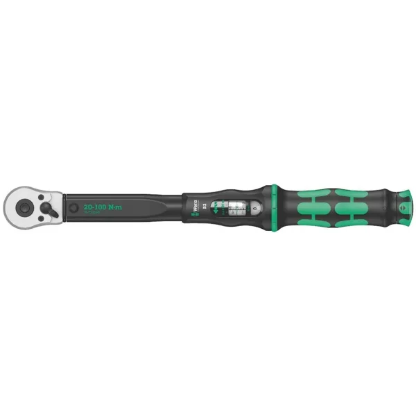 Wera Click-Torque B 2 Torque Wrench – 3/8″ Drive, 20-100 Nm (05075611001)