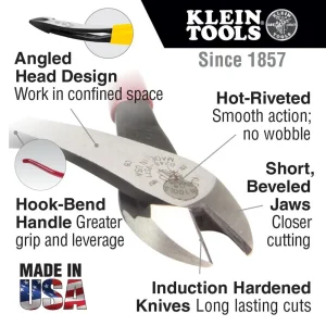 Klein D2489ST Ironworker’s Diagonal Cutting Pliers, High-Leverage, 8-Inch - view 2