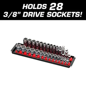 Ernst 8493 2 Rail Twist Lock Socket Boss 13″, Red – 3/8″ - view 4