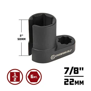 Powerbuilt 648625 Alltrade Oxygen Sensor Socket Set, Black - view 3