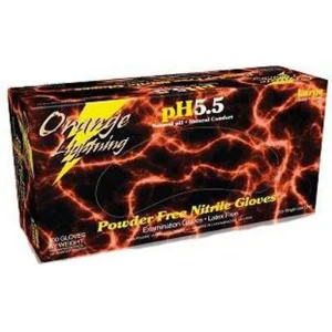 Orange Lightning OR-M Nitrile Gloves Medium