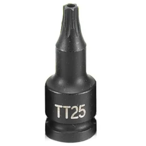 Grey Pneumatic 1/4″ Dr. x TT25 Tamper Proof Star Driver Socket (925TT)