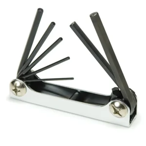 Titan Tools 12708 Folding Hex Key Wrench Set 1.5mm to 6mm
