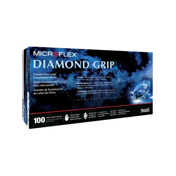 Microflex MF-300XL Diamond Grip Powder Free Latex Gloves – X-Large