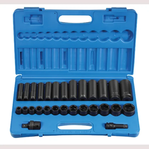 Grey Pneumatic 1/2″ Drive 28 Pc. Standard/Deep Set (1328RD)
