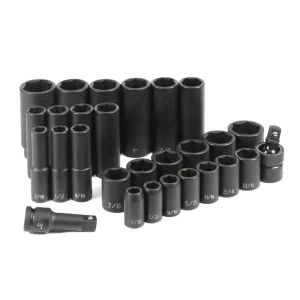 Grey Pneumatic 1/2″ Drive 28 Pc. Standard/Deep Set (1328RD) - view 2