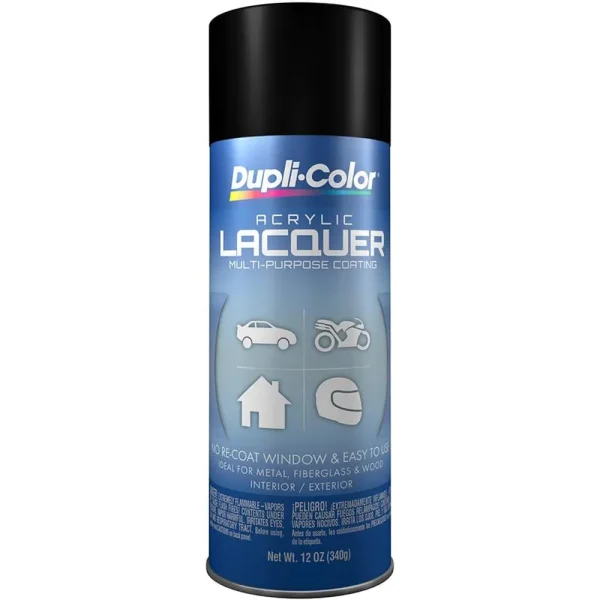 Dupli-Color Flat Black General Purpose Acrylic Lacquer (DAL1607)