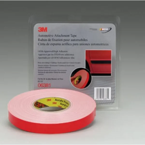 3M 7/8″ X 20 Yards White Automotive Attachment Tape (6381)